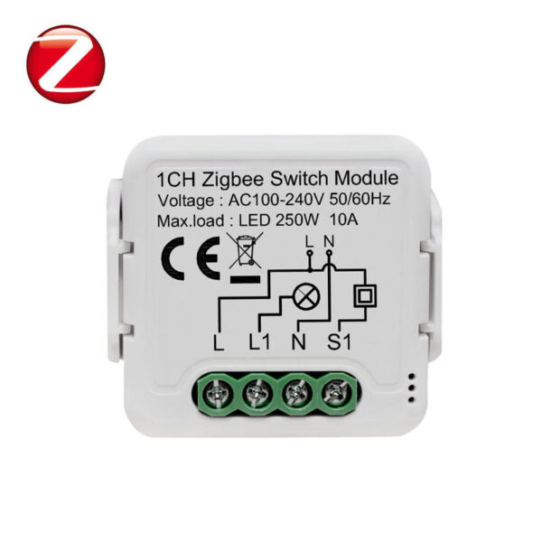 رله پشت کلیدی هوشمند (۱/۲/۳/۴ کانال) زیگبی